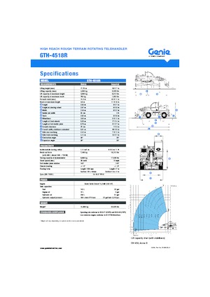 Teleskopen mit Oberwagen Genie GTH 4518 R