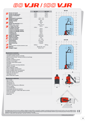 Senkrechtmast-Arbeitsbühnen Manitou 100 VJR Evolution