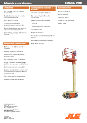 Senkrechtmast-Arbeitsbühnen JLG 1230ES