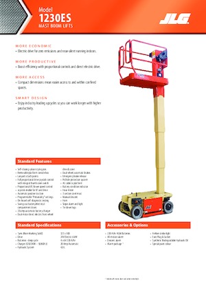 Vertikalteleskoparmbühnen JLG 1230ES