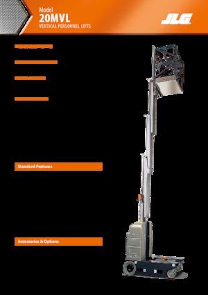 Senkrechtmast-Arbeitsbühnen JLG 20MVL