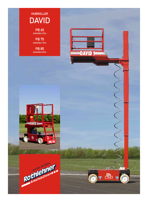 Scherenbühnen auf Rädern PB David 1 PB 75