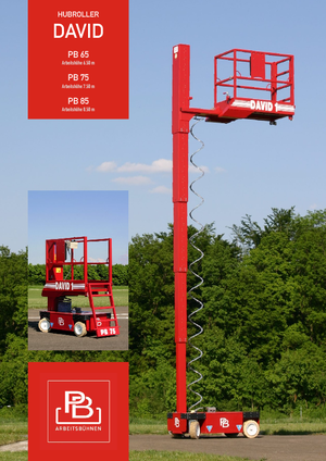 Scherenbühnen auf Rädern PB David 1 PB 75 V