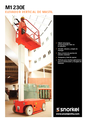 Senkrechtmast-Arbeitsbühnen Snorkel M1230E