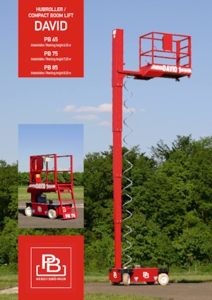Senkrechtmast-Arbeitsbühnen PB PB David 85