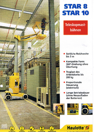 Senkrechtmast-Arbeitsbühnen Haulotte Star 10