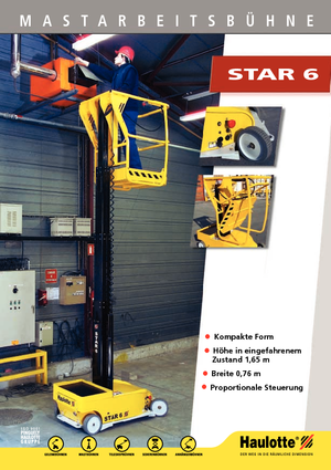 Senkrechtmast-Arbeitsbühnen Haulotte Star 6