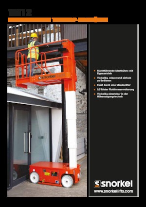 Senkrechtmast-Arbeitsbühnen Snorkel TM12