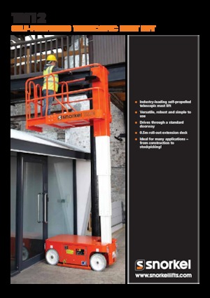 Senkrechtmast-Arbeitsbühnen Snorkel TM12