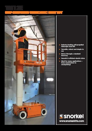 Senkrechtmast-Arbeitsbühnen Snorkel TM12E