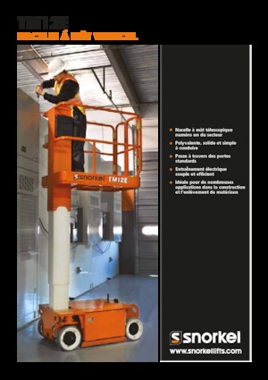 Senkrechtmast-Arbeitsbühnen Snorkel TM12E