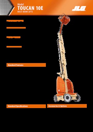 Senkrechtmast-Arbeitsbühnen JLG-Toucan Toucan 10 E