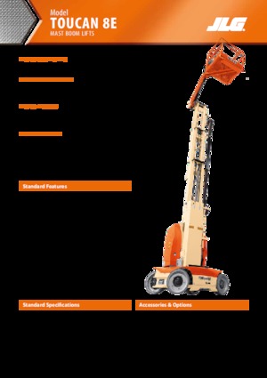 Senkrechtmast-Arbeitsbühnen JLG-Toucan Toucan 8 E