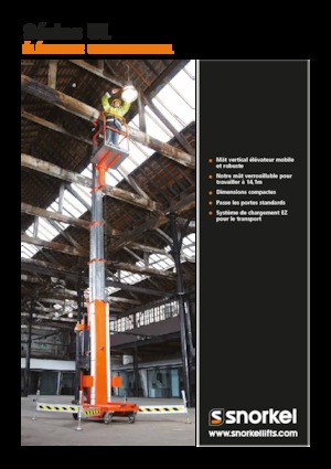 Senkrechtmast-Arbeitsbühnen Snorkel UL40