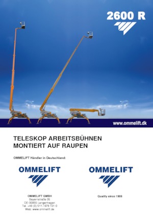 Teleskoparbeitsbühnen auf Raupen OMMELIFT 2600 R