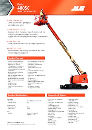 Teleskoparbeitsbühnen auf Raupen JLG 400SC