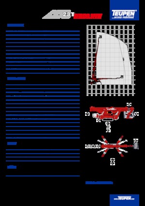 Teleskoparbeitsbühnen auf Raupen TEUPEN LEO23T 