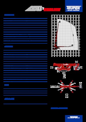 Teleskoparbeitsbühnen auf Raupen TEUPEN LEO23T 