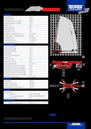 Teleskoparbeitsbühnen auf Raupen TEUPEN LEO31T
