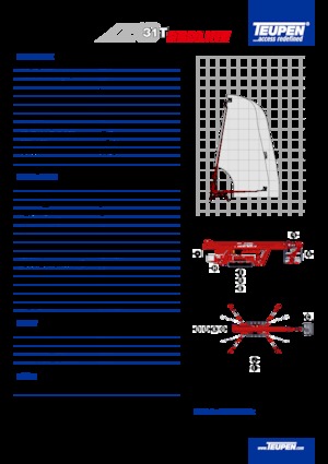 Teleskoparbeitsbühnen auf Raupen TEUPEN LEO31T
