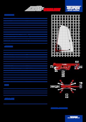 Teleskoparbeitsbühnen auf Raupen TEUPEN LEO31T