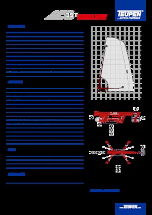 Teleskoparbeitsbühnen auf Raupen TEUPEN LEO35T