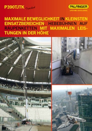 Teleskoparbeitsbühnen auf Raupen Palfinger P 390 TJTK