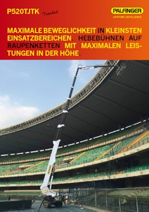 Teleskoparbeitsbühnen auf Raupen Palfinger P 520 TJTK