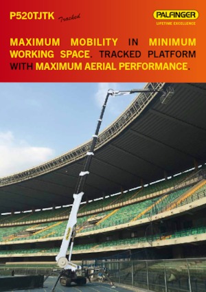 Teleskoparbeitsbühnen auf Raupen Palfinger P 520 TJTK