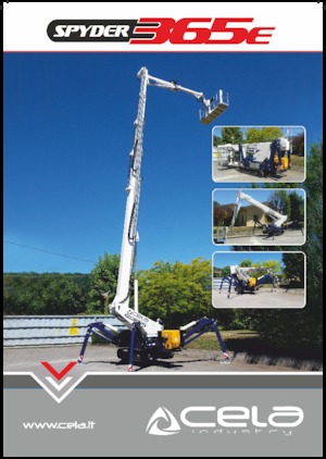Teleskoparbeitsbühnen auf Raupen CELA Spyder 365