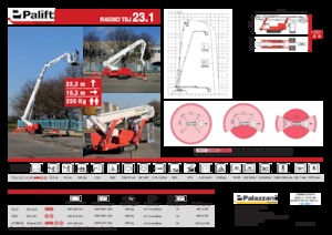 Teleskoparbeitsbühnen auf Raupen Palazzani TSJ 23.1 C