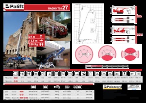 Teleskoparbeitsbühnen auf Raupen Palazzani TSJ 27 C