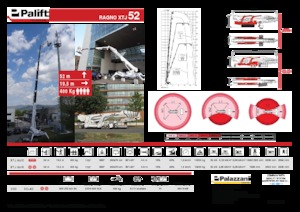 Teleskoparbeitsbühnen auf Raupen Palazzani XTJ 52+ C