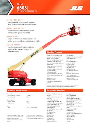 Teleskoparbeitsbühnen auf Rädern JLG 660SJ