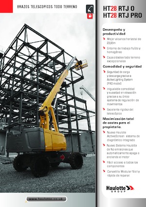 Teleskoparbeitsbühnen auf Rädern Haulotte HT28 RTJ PRO