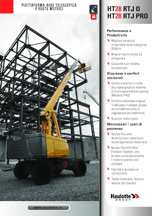 Teleskoparbeitsbühnen auf Rädern Haulotte HT28 RTJ PRO