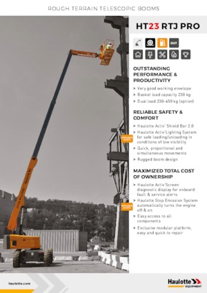 Teleskoparbeitsbühnen auf Rädern Haulotte HT23 RTJ PRO