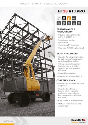 Teleskoparbeitsbühnen auf Rädern Haulotte HT28 RTJ PRO
