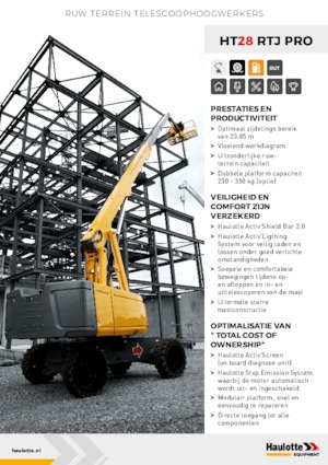 Teleskoparbeitsbühnen auf Rädern Haulotte HT28 RTJ PRO