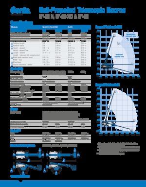 Teleskoparbeitsbühnen auf Rädern Genie S-65