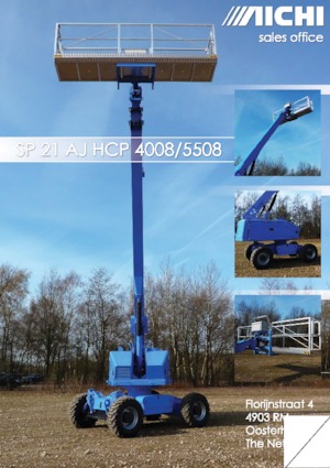 Teleskoparbeitsbühnen auf Rädern Aichi SP21AJHCP 5508