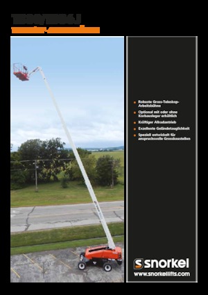 Teleskoparbeitsbühnen auf Rädern Snorkel TB86J
