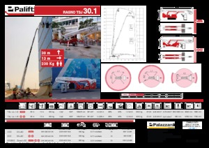 Teleskoparbeitsbühnen auf Rädern Palazzani TSJ 30.1 R