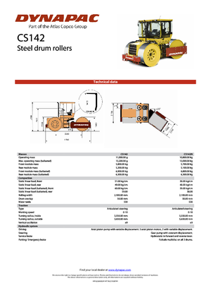 Dreiradwalzen Dynapac CS 142