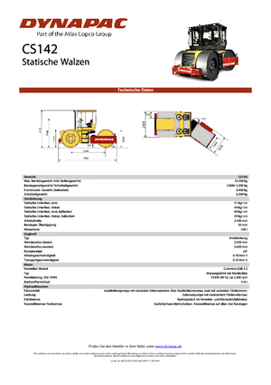 Dreiradwalzen Dynapac CS 142