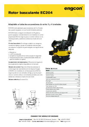 Schwenkrotator engcon EC204
