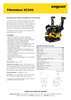 Schwenkrotator engcon EC209