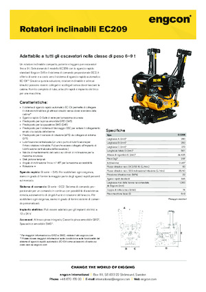 Schwenkrotator engcon EC209