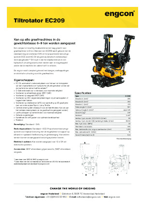 Schwenkrotator engcon EC209