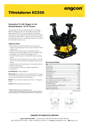 Schwenkrotator engcon EC226